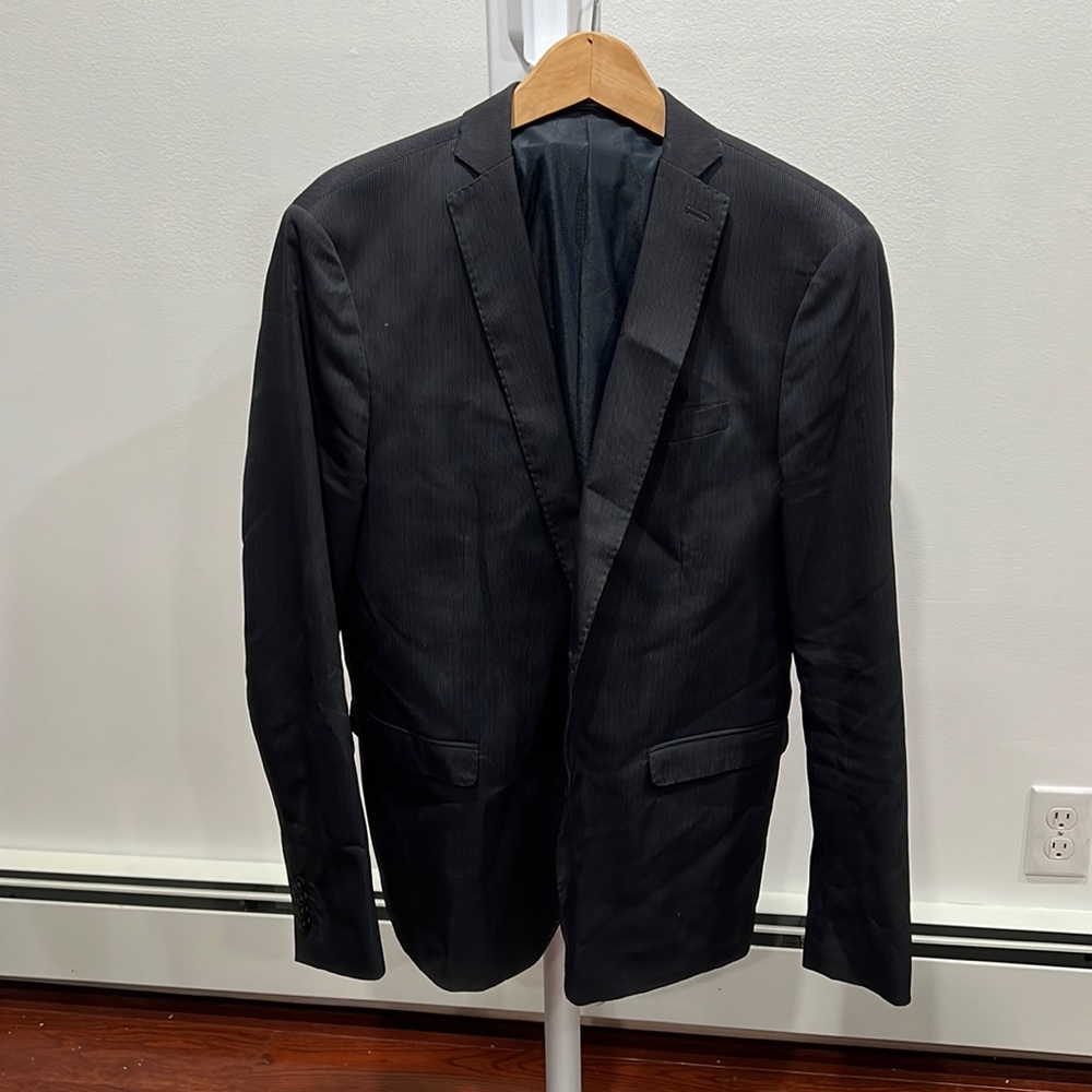 Men suit, navy color